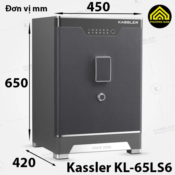 kích thước Két sắt thông minh Kassler KL- 65LS6