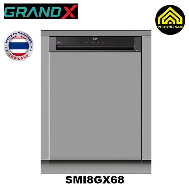 Máy rửa bát GRANDX SMI8GX68 serial 8+ nhập khẩu Thái Lan