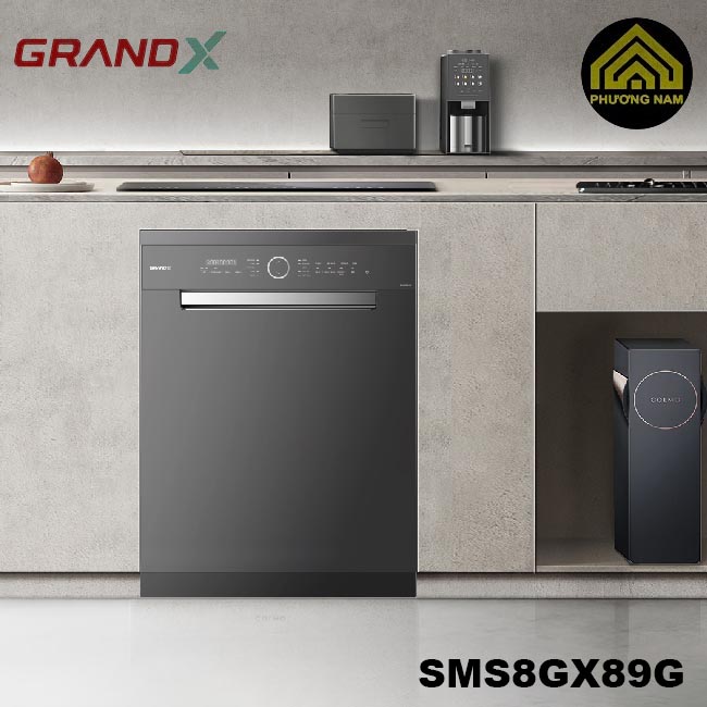 Máy rửa bát GRANDX SMS8GX89G nhập khẩu Thái Lan giá tốt