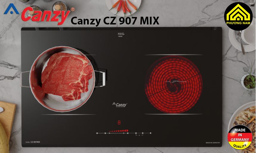 Bếp điện từ Canzy CZ 907 MIX sang trọng tiện nghi