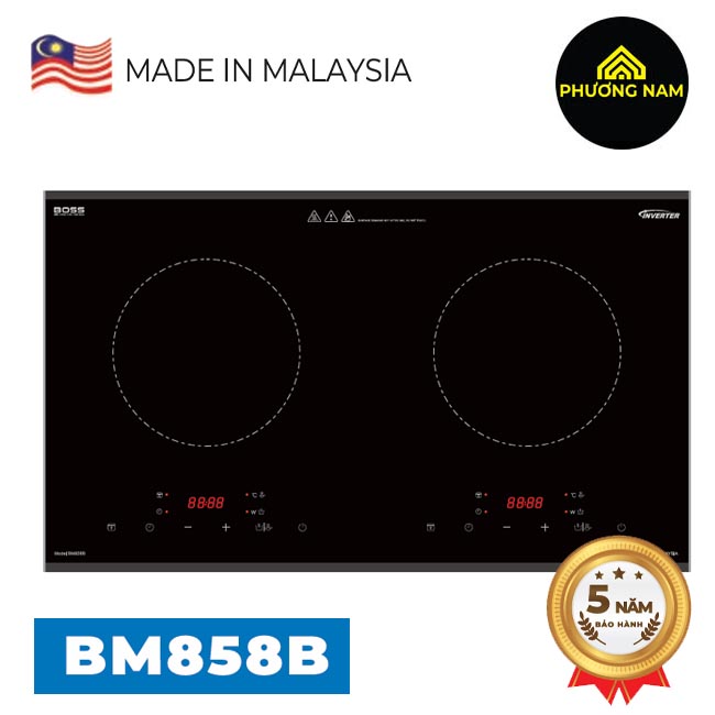 Bếp từ Boss BM858B nhập khẩu Malaysia giá tốt