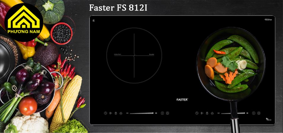 Bếp từ Faster FS 812I có thiết kế đơn giản tinh tế