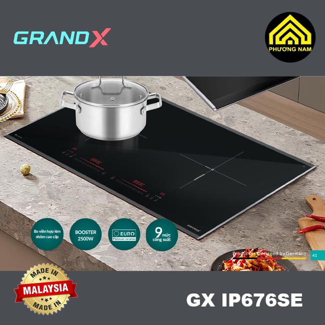 Bếp từ GRANDX GX IP676SE nhập khẩu Malaysia giá tốt