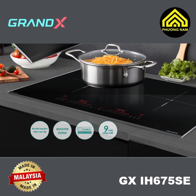 Bếp từ GRANDX GX IH675SE nhập khẩu Malaysia