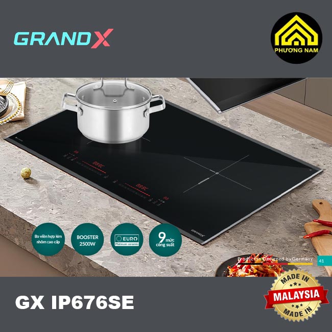 Bếp từ GRANDX GX IP676SE nhập khẩu Malaysia
