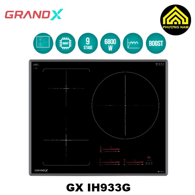 Bếp từ GRANDX GX IH933G nhập khẩu Đức hiện đại tiện nghi