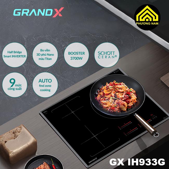 Bếp từ GRANDX GX IH933G nhập khẩu Đức sang trọng