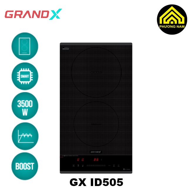 Bếp từ GRANDX GX ID505 nhập khẩu Malaysia tiện nghi