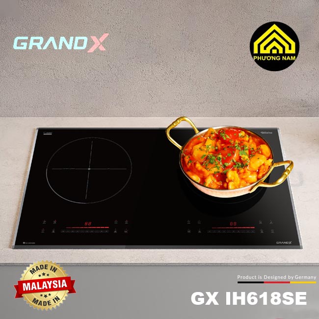 Bếp từ GRANDX GX IH618SE nhập khẩu Malaysia giá tốt