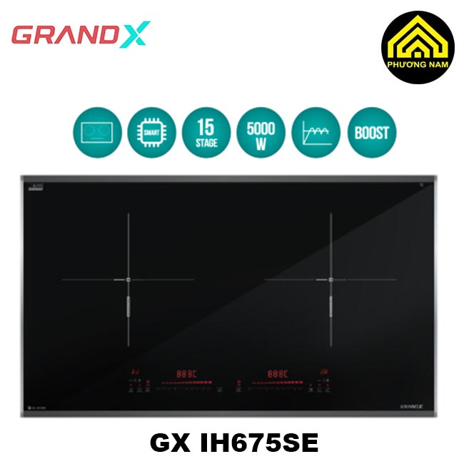 Bếp từ GRANDX GX IH675SE nhập khẩu Malaysia tiện nghi