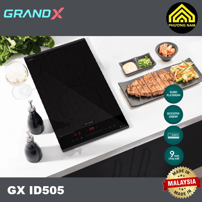 Bếp từ GRANDX GX ID505 nhập khẩu Malaysia