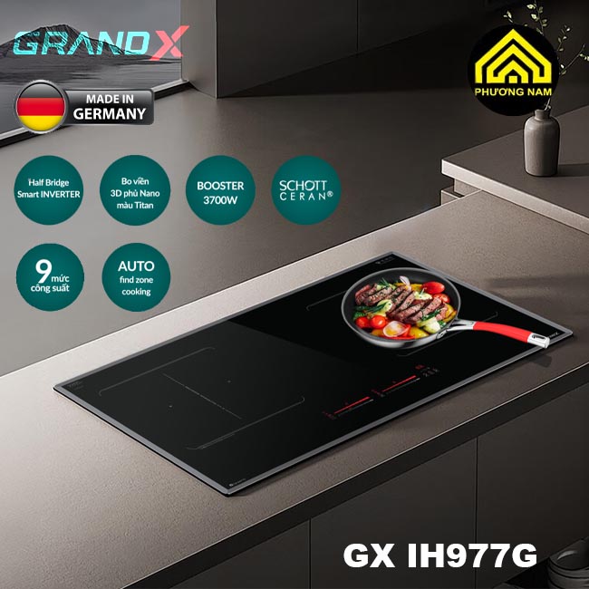 Bếp từ GRANDX GX IH977G serial 9 nhập khẩu Đức