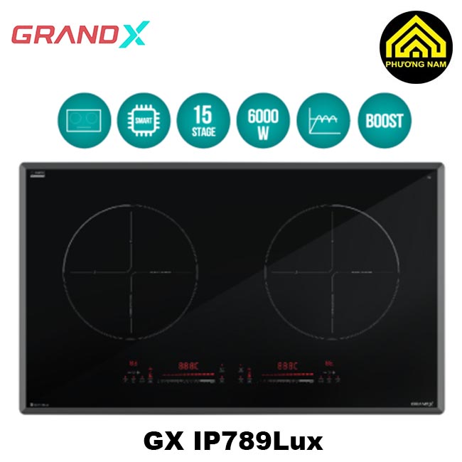Bếp từ GRANDX GX IP789Lux nhập khẩu Malaysia tiện nghi