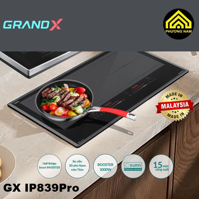 Bếp từ GRANDX GX IP839Pro nhập khẩu Malaysia giá tốt