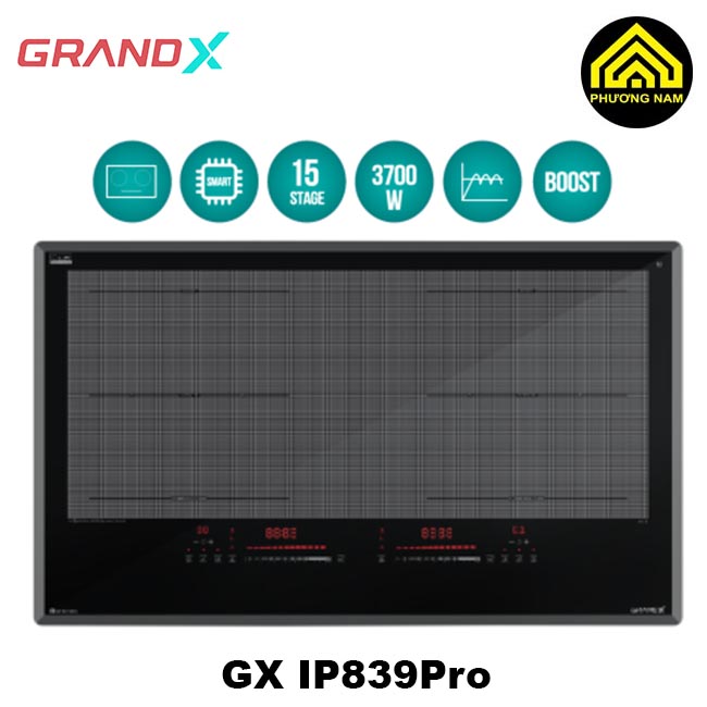 Bếp từ GRANDX GX IP839Pro nhập khẩu Malaysia tiện nghi
