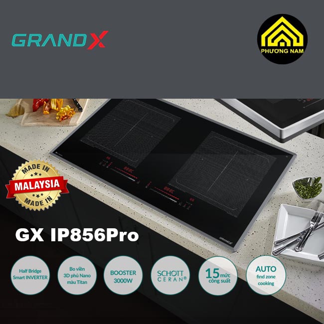 Bếp từ GRANDX GX IP856Pro nhập khẩu Malaysia