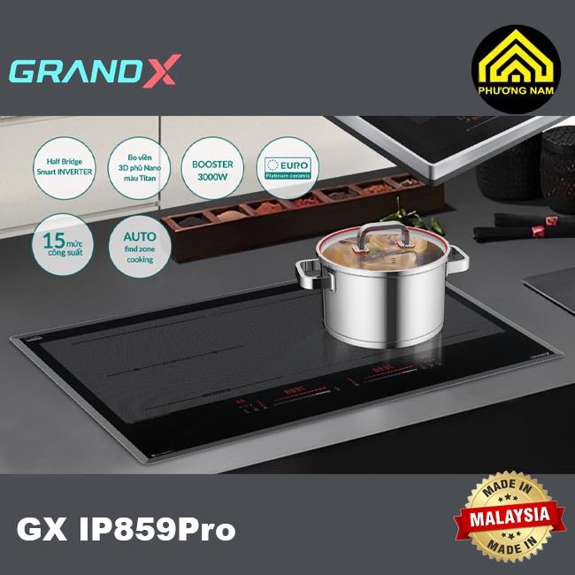 Bếp từ GRANDX GX IP859Pro nhập khẩu Malaysia