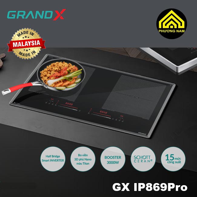 Bếp từ GRANDX GX IP869Pro nhập khẩu Malaysia
