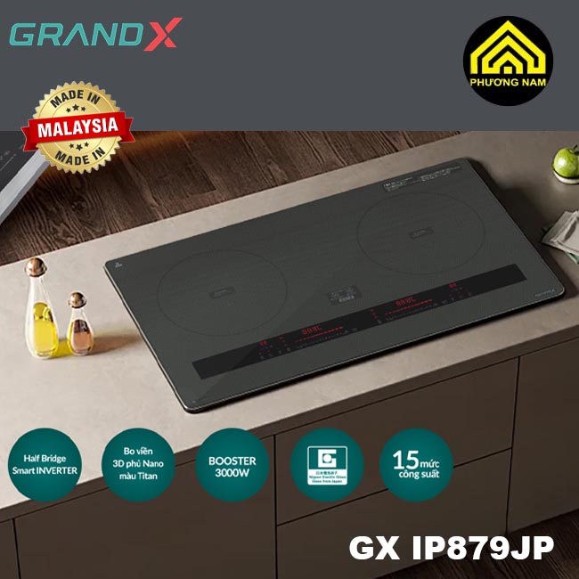Bếp từ GRANDX GX IP879JP nhập khẩu Malaysia
