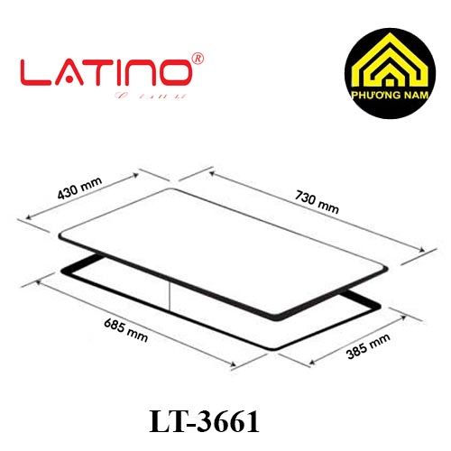 Kích thước Bếp từ Latino LT - 366I