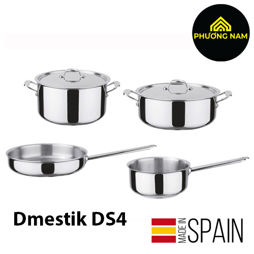 Bộ nồi Inox 304 Dmestik DS4 nhập khẩu Tây Ban Nha