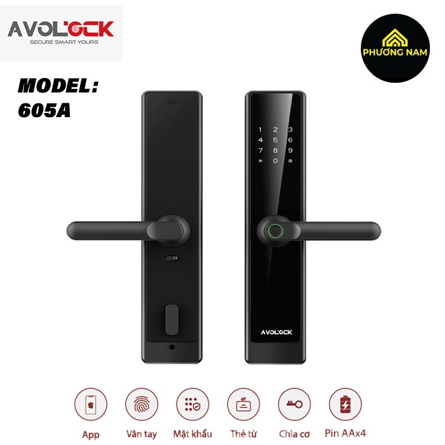 Khóa cửa thông minh Avolock 605A chính hãng giá tốt
