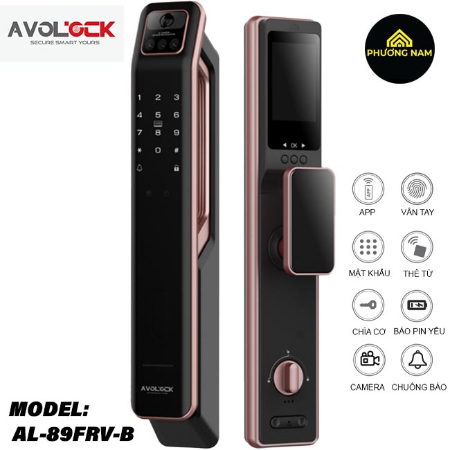 Khóa cửa thông minh Avolock AL-89FRV-B chính hãng giá tốt