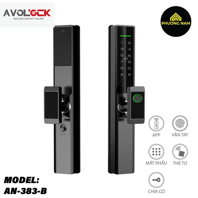 Khóa cửa thông minh Avolock AN-383-B chính hãng giá tốt
