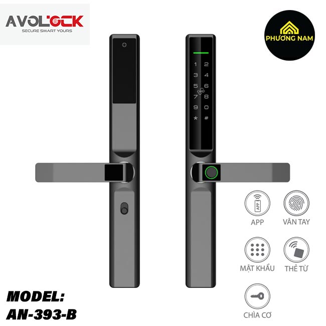 Khóa cửa thông minh Avolock AN-393-B chính háng giá tốt