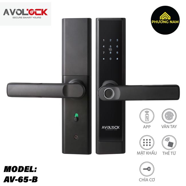 Khóa cửa thông minh Avolock AV-65-B chính hãng giá tốt