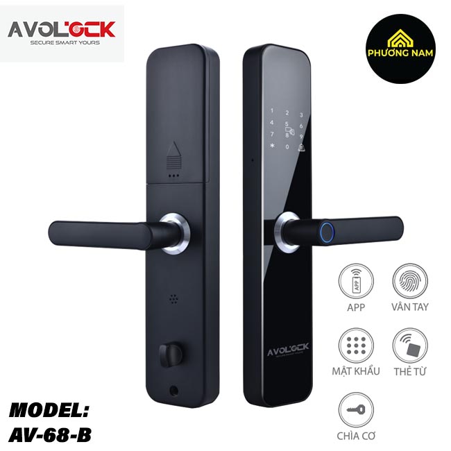 Khóa cửa thông minh Avolock AV-68-B chính hãng giá tốt