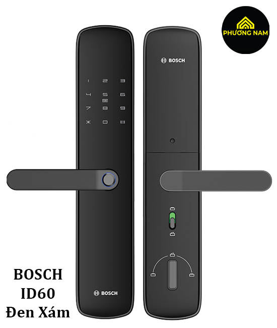 Khoá cửa điện tử thông minh Bosch ID60 màu đen