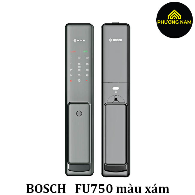 Khoá cửa điện tử thông minh Bosch FU750 màu xám