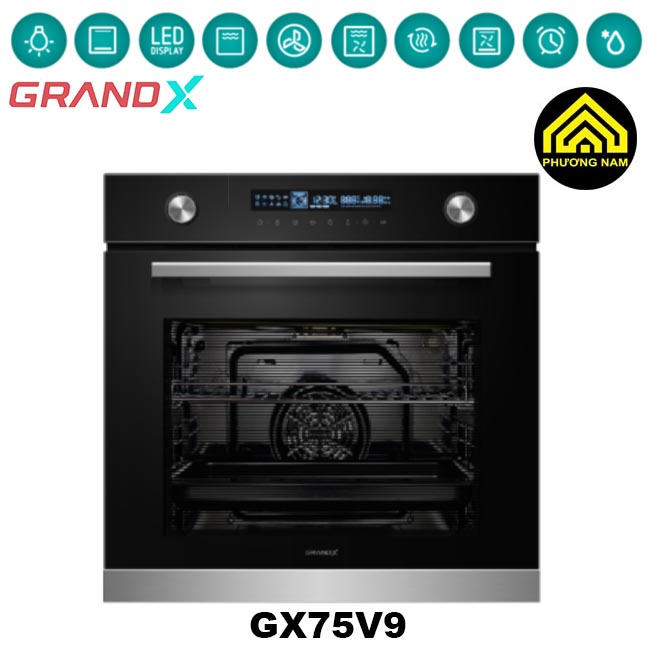Lò nướng âm tủ GRANDX GX75V9 nhập khẩu Malaysia hiện đại tiện nghi