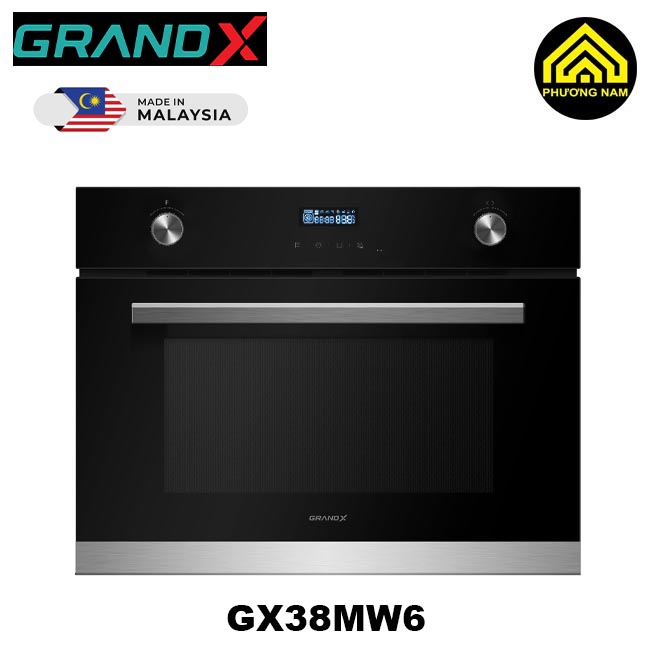 Lò nướng kết hợp lò vi sóng GRANDX GX38MW6 nhập khẩu Malaysia