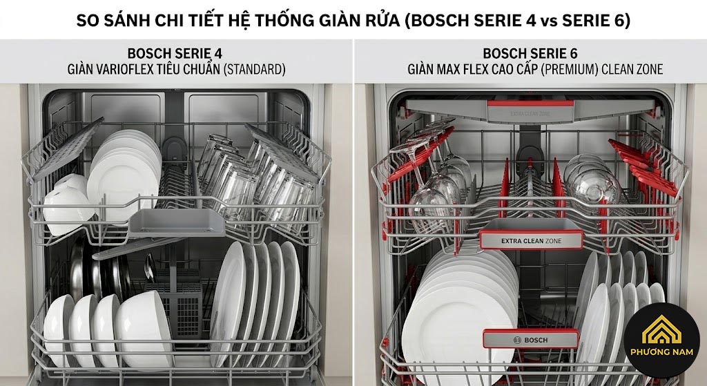 So sánh chi tiết Bosch Serie 4 và Serie 6