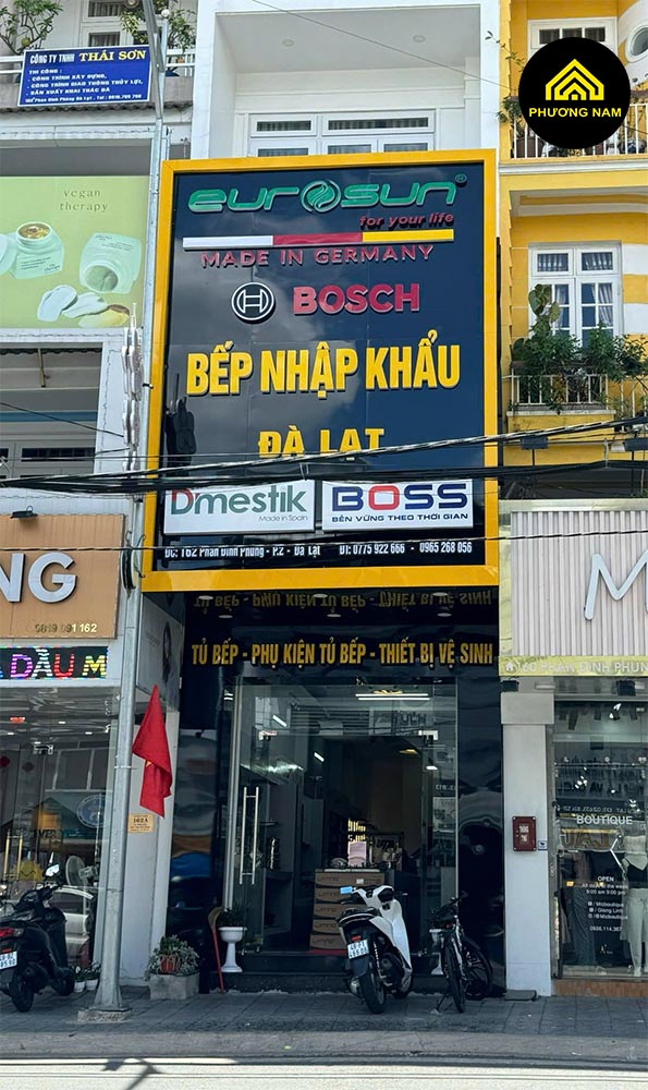 Showroom trung bày tủ bếp và thiết bị nhà bếp của Bếp Phương Nam tại Đà Lạt