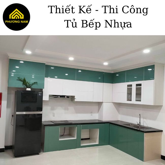 Thiết  kế - thi công tủ bếp nhựa tại Nha Trang - Khánh Hòa